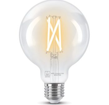 Ansell Lighting AOCTOW G95 TW CL E27  OCTO Smart 7W Tunable White Dimmable E27 G95 Clear LED Filament Bulb For Sale