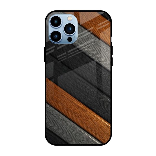 Tri Color Wood Glass Case for iPhone 13 Pro Online Sale