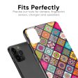 Multicolor Mandala Glass Case for iPhone 13 Pro Online Sale