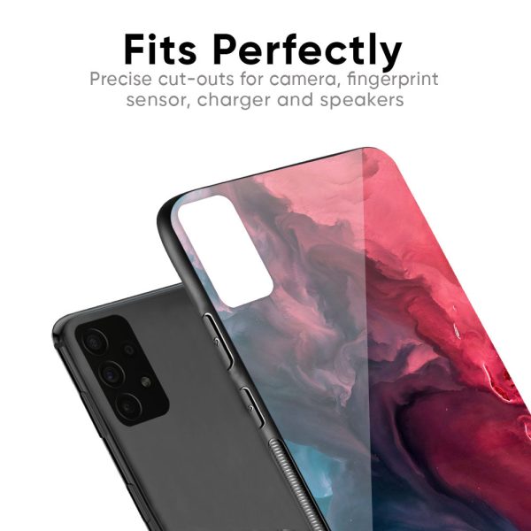 Blue & Red Smoke Glass Case for Xiaomi Redmi Note 9 Pro For Cheap