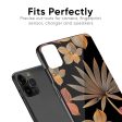 Lines Pattern Flowers Glass Case for iPhone 13 Pro Online