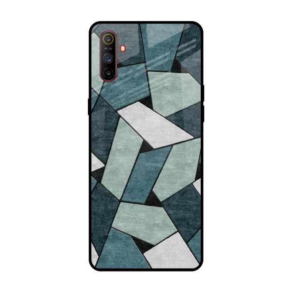 Abstact Tiles Glass Case for Realme C3 on Sale