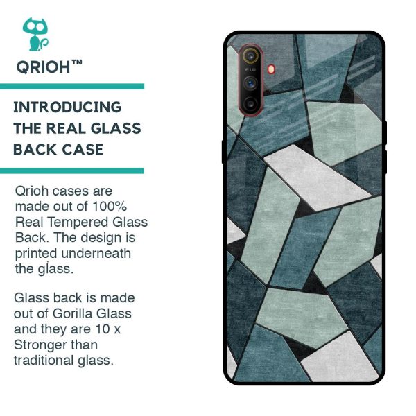 Abstact Tiles Glass Case for Realme C3 on Sale