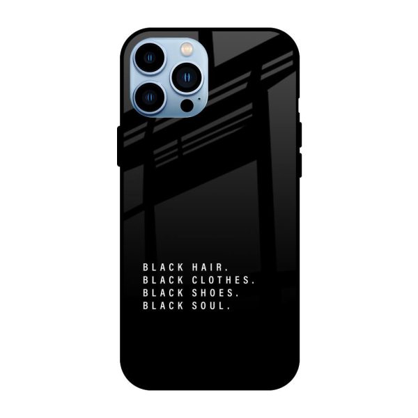 Black Soul Glass Case for iPhone 13 Pro Online