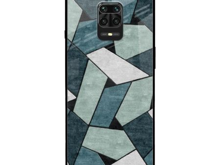 Abstact Tiles Glass Case for Redmi Note 9 Pro Max For Sale