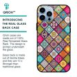 Multicolor Mandala Glass Case for iPhone 13 Pro Online Sale