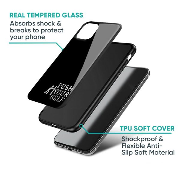 Push Your Self Glass Case for iPhone 13 Pro For Sale