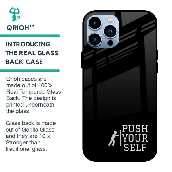 Push Your Self Glass Case for iPhone 13 Pro For Sale