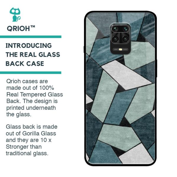 Abstact Tiles Glass Case for Redmi Note 9 Pro Max For Sale