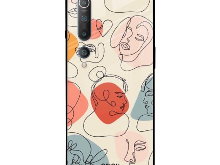 Abstract Faces Glass Case for Xiaomi Mi 10 Pro For Discount