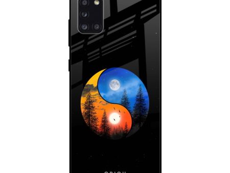 Yin Yang Balance Glass Case for Samsung Galaxy A31 For Cheap