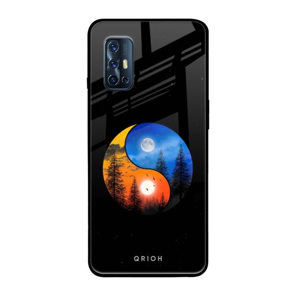 Yin Yang Balance Glass Case for Vivo V17 Sale