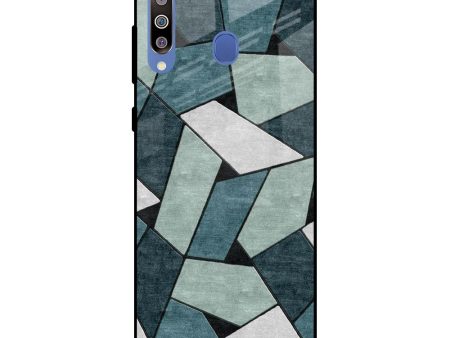 Abstact Tiles Glass Case for Samsung Galaxy M40 Fashion