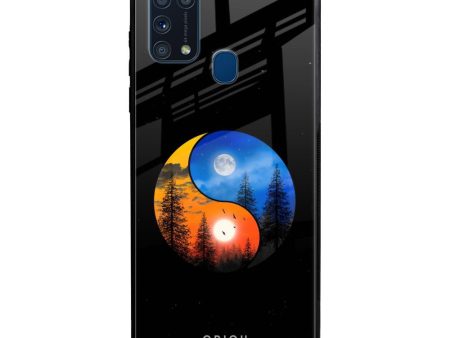 Yin Yang Balance Glass Case for Samsung Galaxy M31 Fashion