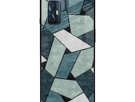 Abstact Tiles Glass Case for Vivo V17 on Sale