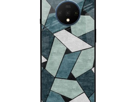 Abstact Tiles Glass Case for OnePlus 7T Cheap