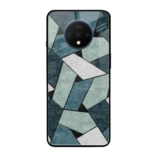 Abstact Tiles Glass Case for OnePlus 7T Cheap