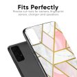 Geometrical Marble Glass Case for Samsung Galaxy M30s Sale