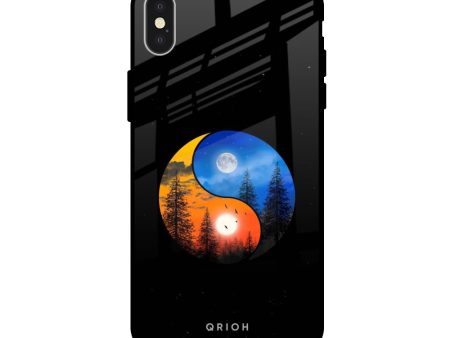 Yin Yang Balance Glass Case for iPhone X on Sale