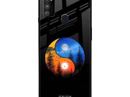 Yin Yang Balance Glass Case for Samsung Galaxy M30s Sale