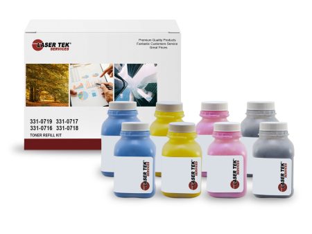 8 Pack High Yield Toner Refill Kit for Dell 2150 | Laser Tek Services Online now