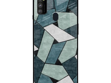 Abstact Tiles Glass Case for Samsung Galaxy M30s For Cheap